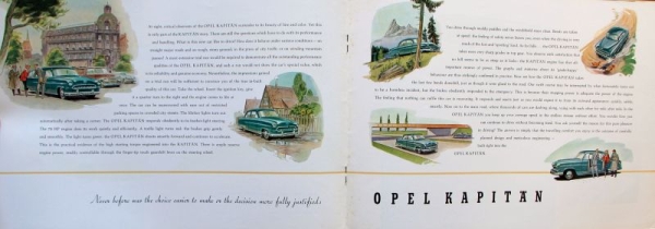 Opel Kapitaen Modelprogram 1955 Carbrochure  (1281)